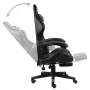 Gaming chair with footrest black and gray synthetic leather by vidaXL, Office chairs - Ref: Foro24-20530, Price: 146,39 €, Di...