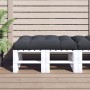 Cojín para sofá de palets de tela antracita 120x80x12 cm by , Cushions for chairs and sofas - Ref: Foro24-360513, Price: 52,6...