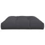 Cojín para sofá de palets de tela antracita 120x80x12 cm by , Cushions for chairs and sofas - Ref: Foro24-360513, Price: 52,6...