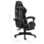 Gaming chair with footrest black and gray synthetic leather by vidaXL, Office chairs - Ref: Foro24-20530, Price: 146,39 €, Di...