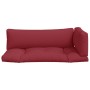Cojines para palets 3 unidades tela rojo tinto von , Kissen für Stühle und Sofas - Ref: Foro24-360953, Preis: 75,40 €, Rabatt: %