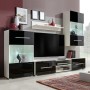 Vitrina de pared de TV iluminación LED 4 pzas negro alto brillo von , TV-Möbel - Ref: Foro24-242573, Preis: 460,39 €, Rabatt: %