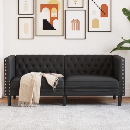 Sofá Chesterfield de 2 plazas cuero artificial negro von , Sofas - Ref: Foro24-372659, Preis: 262,41 €, Rabatt: %