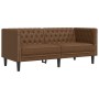 Sofá Chesterfield de 2 plazas piel de ante sintético marrón von , Sofas - Ref: Foro24-372665, Preis: 273,35 €, Rabatt: %