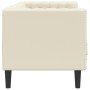 Sofá Chesterfield de 3 plazas cuero artificial blanco crema von , Sofas - Ref: Foro24-372667, Preis: 277,15 €, Rabatt: %