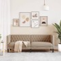 Sofá Chesterfield de 3 plazas cuero artificial marrón capuchino by , Sofas - Ref: Foro24-372671, Price: 318,90 €, Discount: %