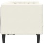 Sofá Chesterfield 2 plazas con cojines terciopelo blanco crema by , Sofas - Ref: Foro24-372690, Price: 253,92 €, Discount: %