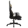 Gaming-Stuhl mit Fußstütze aus schwarzem und goldenem Kunstleder von vidaXL, Gaming-Stühle - Ref: Foro24-20512, Preis: 187,83...