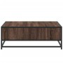 Mesa de centro madera ingeniería metal marrón roble 80x80x30 cm von , Couchtisch - Ref: Foro24-848773, Preis: 64,71 €, Rabatt: %