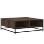 Mesa de centro madera ingeniería metal marrón roble 80x80x30 cm von , Couchtisch - Ref: Foro24-848773, Preis: 64,71 €, Rabatt: %