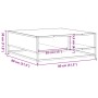 Mesa de centro madera ingeniería metal marrón roble 80x80x30 cm von , Couchtisch - Ref: Foro24-848773, Preis: 64,71 €, Rabatt: %