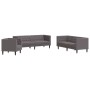 Juego de sofás Chesterfield 3 piezas cuero sintético gris by , Sofas - Ref: Foro24-3209270, Price: 721,87 €, Discount: %