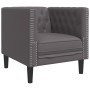 Juego de sofás Chesterfield 3 piezas cuero sintético gris by , Sofas - Ref: Foro24-3209270, Price: 721,87 €, Discount: %