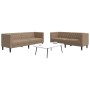 Juego de sofás Chesterfield 2 piezas cuero sintético capuchino von , Sofas - Ref: Foro24-3209279, Preis: 603,75 €, Rabatt: %