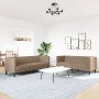 Juego de sofás Chesterfield 2 piezas cuero sintético capuchino von , Sofas - Ref: Foro24-3209279, Preis: 603,75 €, Rabatt: %
