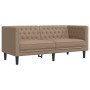 Juego de sofás Chesterfield 2 piezas cuero sintético capuchino von , Sofas - Ref: Foro24-3209279, Preis: 603,75 €, Rabatt: %