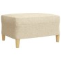 Juego de sofás con reposapiés 4 piezas tela crema by , Sofas - Ref: Foro24-3278297, Price: 686,05 €, Discount: %