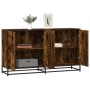 Aparador madera de ingeniería roble ahumado 134x35x76 cm by , Sideboards - Ref: Foro24-3300817, Price: 134,95 €, Discount: %