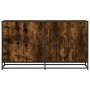 Aparador madera de ingeniería roble ahumado 134x35x76 cm by , Sideboards - Ref: Foro24-3300817, Price: 134,95 €, Discount: %