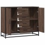 Aparador de madera de ingeniería marrón roble 92x35x76 cm by , Sideboards - Ref: Foro24-3300829, Price: 114,08 €, Discount: %