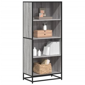 Estantería de madera de ingeniería gris Sonoma 60x35x139 cm by , Bookcases and shelves - Ref: Foro24-3300843, Price: 93,70 €,...