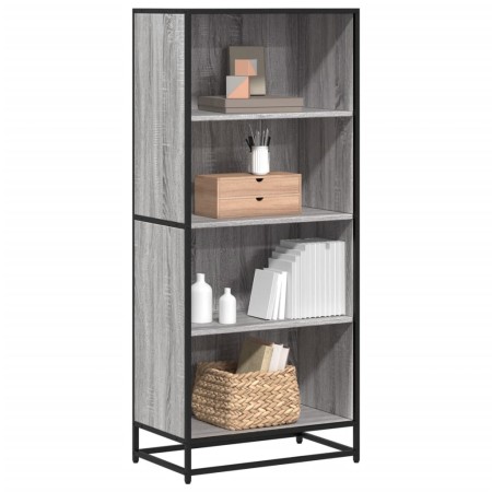 Estantería de madera de ingeniería gris Sonoma 60x35x139 cm by , Bookcases and shelves - Ref: Foro24-3300843, Price: 93,70 €,...