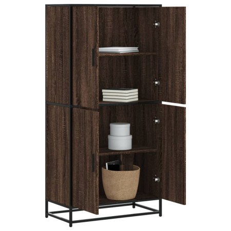 Aparador alto madera de ingeniería marrón roble 68x35x139 cm von , Sideboards - Ref: Foro24-3300834, Preis: 128,43 €, Rabatt: %