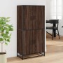 Aparador alto madera de ingeniería marrón roble 68x35x139 cm von , Sideboards - Ref: Foro24-3300834, Preis: 128,43 €, Rabatt: %