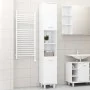 Badezimmerschrank aus Sperrholz weiß glänzend 30x30x179 cm von vidaXL, Badezimmermöbel - Ref: Foro24-802630, Preis: 86,68 €, ...