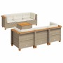 Set sofás de jardín 7 piezas y cojines ratán sintético beige von , Gartensets - Ref: Foro24-3261739, Preis: 517,80 €, Rabatt: %