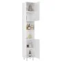 Badezimmerschrank aus Sperrholz weiß glänzend 30x30x179 cm von vidaXL, Badezimmermöbel - Ref: Foro24-802630, Preis: 86,68 €, ...