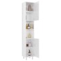 Badezimmerschrank aus Sperrholz weiß glänzend 30x30x179 cm von vidaXL, Badezimmermöbel - Ref: Foro24-802630, Preis: 87,33 €, ...