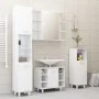 Badezimmerschrank aus Sperrholz weiß glänzend 30x30x179 cm von vidaXL, Badezimmermöbel - Ref: Foro24-802630, Preis: 86,68 €, ...