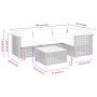 Juego de sofás jardín con cojines 5 pzas ratán sintético beige by , Garden sets - Ref: Foro24-3261808, Price: 430,53 €, Disco...