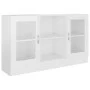 Holzvitrine aus glänzendem weißem Sperrholz 120x30,5x70 cm von vidaXL, Sideboards - Ref: Foro24-802792, Preis: 102,80 €, Raba...