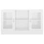 Holzvitrine aus glänzendem weißem Sperrholz 120x30,5x70 cm von vidaXL, Sideboards - Ref: Foro24-802792, Preis: 104,22 €, Raba...