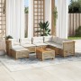 Set de sofás de jardín y cojines 8 piezas ratán sintético beige von , Gartensets - Ref: Foro24-3261946, Preis: 641,76 €, Raba...