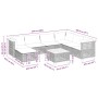 Set de sofás de jardín y cojines 8 piezas ratán sintético beige von , Gartensets - Ref: Foro24-3261946, Preis: 641,76 €, Raba...