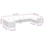 Juego de sofás jardín con cojines beige 10 pzas ratán sintético by , Garden sets - Ref: Foro24-3262021, Price: 745,53 €, Disc...