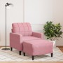 Sillón con taburete terciopelo rosa 60 cm von , Sofas - Ref: Foro24-3278260, Preis: 212,89 €, Rabatt: %