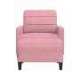 Sillón con taburete terciopelo rosa 60 cm von , Sofas - Ref: Foro24-3278260, Preis: 212,89 €, Rabatt: %