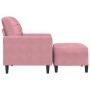 Sillón con taburete terciopelo rosa 60 cm von , Sofas - Ref: Foro24-3278260, Preis: 212,89 €, Rabatt: %