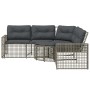 Sofá de jardín forma de L cojines y reposapiés ratán PE gris von , Outdoor-Sofas - Ref: Foro24-365895, Preis: 352,17 €, Rabat...