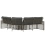 Sofá de jardín forma de L cojines y reposapiés ratán PE gris von , Outdoor-Sofas - Ref: Foro24-365895, Preis: 352,17 €, Rabat...