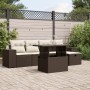 Set sofás de jardín 6 piezas y cojines ratán sintético marrón von , Gartensets - Ref: Foro24-3275293, Preis: 426,68 €, Rabatt: %