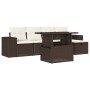 Set sofás de jardín 6 piezas y cojines ratán sintético marrón von , Gartensets - Ref: Foro24-3275293, Preis: 426,68 €, Rabatt: %