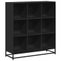 Estantería de madera ingeniería y metal negro 97,5x33x107,5 cm von , Bücherregale und Regale - Ref: Foro24-3300860, Preis: 11...