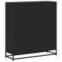 Estantería de madera ingeniería y metal negro 97,5x33x107,5 cm von , Bücherregale und Regale - Ref: Foro24-3300860, Preis: 11...