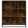 Estantería madera y metal roble ahumado 97,5x33x107,5 cm by , Bookcases and shelves - Ref: Foro24-3300862, Price: 108,62 €, D...