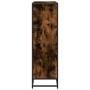 Estantería madera y metal roble ahumado 97,5x33x107,5 cm by , Bookcases and shelves - Ref: Foro24-3300862, Price: 108,62 €, D...